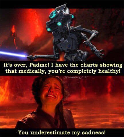 This meme is a humorous image that pokes fun at a famous line from the Star Wars movie "The Empire Strikes Back". The image features a screenshot of the character Darth Vader, but with his face Photoshopped to look like a child. The text above the image reads "I find your lack of faith disturbing" and the text below the image reads "In my day, we didn't need to see a doctor to get a diagnosis...".
